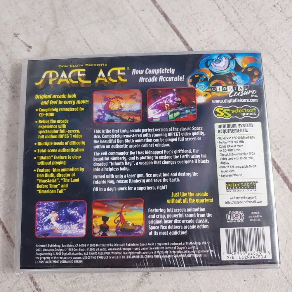 Digital Leisure Space Ace: Retro Arcade Action Game PC CD-ROM New Sealed